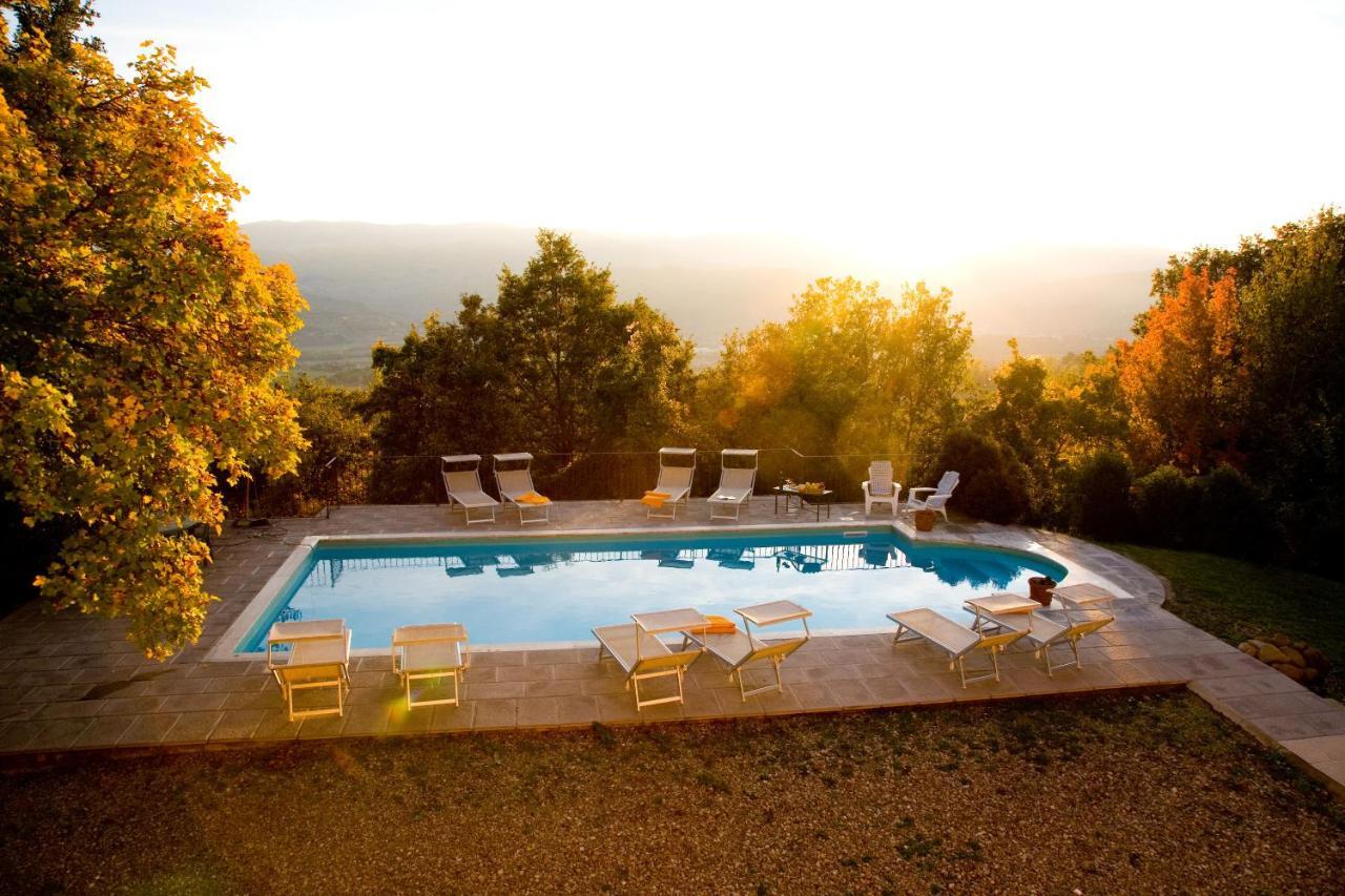 Villa Le Balze Tuscany, Private Pool, Property Fenced, Pet Allowed. Поппи Экстерьер фото